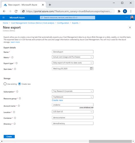 To export more data, request your custom plan.|microsoft cost enhanced exports.